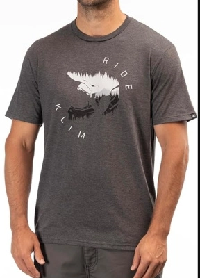 Футболка / Ride Tri-blend Tee LG Heathered Charcoal - Monument