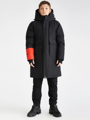 КУРТКА ДЛЯ МАЛЬЧИКА ПУХ ROYCE ЧЕРНЫЙ 146