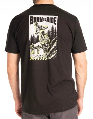 Футболка / Saddle Mountain Tri-blend Tee MD Black - Hi-Vis