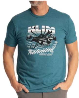 Футболка / Snowcrest Tri-blend Tee MD Heathered Teal - Black
