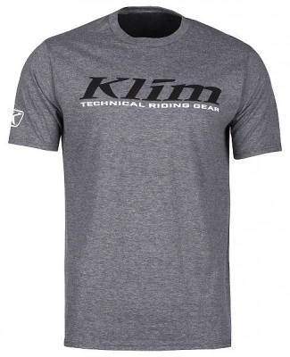 Футболка/Klim/K Corp SS T/Gray Frost - Black/2XL/