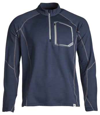 Средний слой Кофта / Teton Merino Wool 1/4 Zip 2X Blue