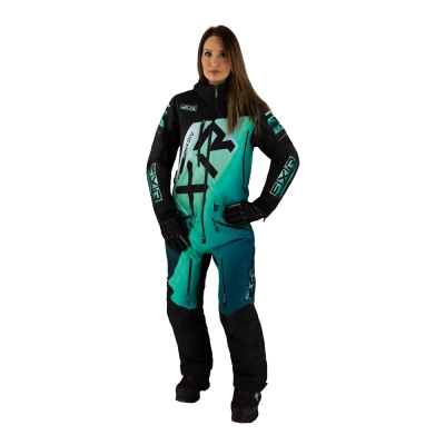 Комбинезон FXR CX F.A.S.T. с утеплителем (Black/Mint Fade, 4)
