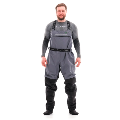Вейдерсы мембранные QUAD PRO GRAY-BLACK, XXL 44-45