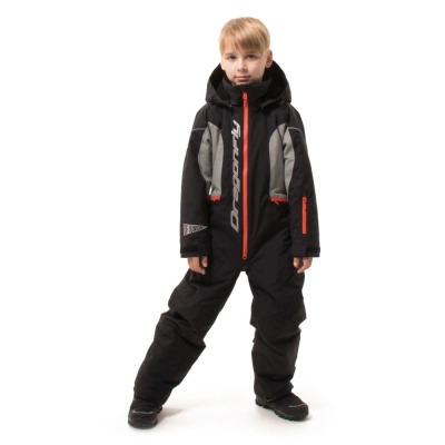 Зимний утепленный комбинезон DF JUNIOR Gravity Black-Gray 2023 (128-134)