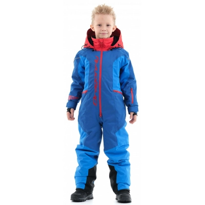 Зимний утепленный комбинезон DF Junior Gravity Red-Dark Ocean (116-122)