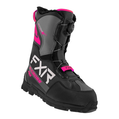 Ботинки FXR X-Cross Pro BOA с утеплителем (Black/Fuchsia, 5/7/37)