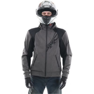 Мототолстовка DF Urban Grey с защитой L