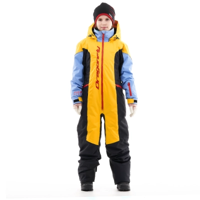 Зимний утепленный комбинезон DF Junior Gravity Yellow-Blue (116-122)