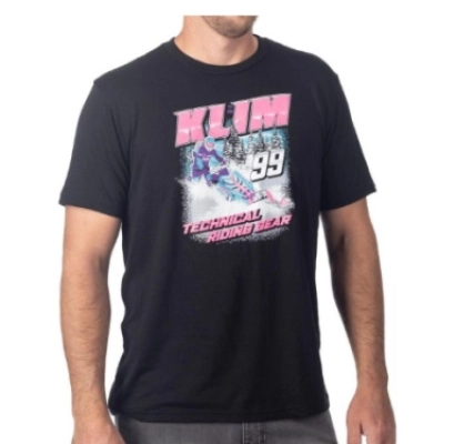 Футболка / Speedway Tri-blend Tee MD Black - Knockout Pink