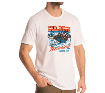 Футболка / Snowcrest Tri-blend Tee XL White - Imperial Blue