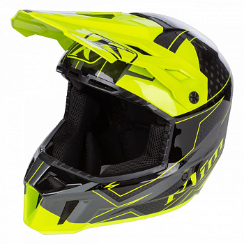 Шлем / F3 Carbon Helmet ECE LG Velocity Black - Hi-Vis
