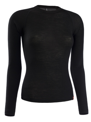 ТЕРМОБЕЛЬЕ ФУФАЙКА MERINO WOOL LJ ЧЕРНЫЙ L