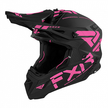 Шлем FXR HELIUM RACE DIV W/ AUTO BUCKLE (Black/Elec Pink, S)