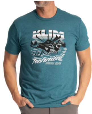 Футболка / Snowcrest Tri-blend Tee MD Heathered Teal - Black