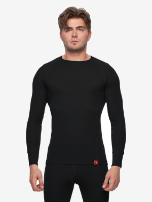 ТЕРМОБЕЛЬЕ ФУФАЙКА MERINO WOOL LJ ЧЕРНЫЙ L