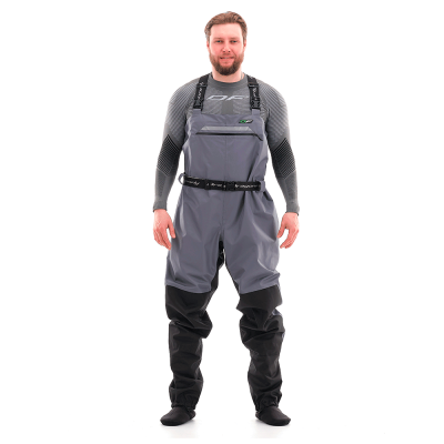 Вейдерсы мембранные QUAD PRO GRAY-BLACK, XXL 44-45