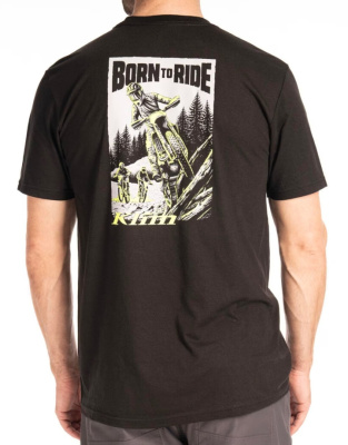 Футболка / Saddle Mountain Tri-blend Tee MD Black - Hi-Vis