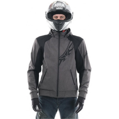 Мототолстовка DF Urban Grey с защитой L