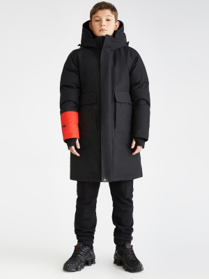 КУРТКА ДЛЯ МАЛЬЧИКА ПУХ ROYCE ЧЕРНЫЙ 146