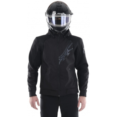 Мототолстовка DF Urban Black с защитой (XL)