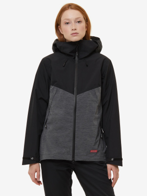 КУРТКА ШТРМ ЖЕН VALENCY СЕРЫЙ МЕЛАНЖ/ЧЕРНЫЙ 46