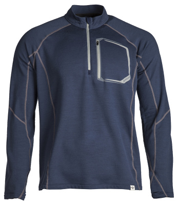 Средний слой Кофта / Teton Merino Wool 1/4 Zip 2X Blue