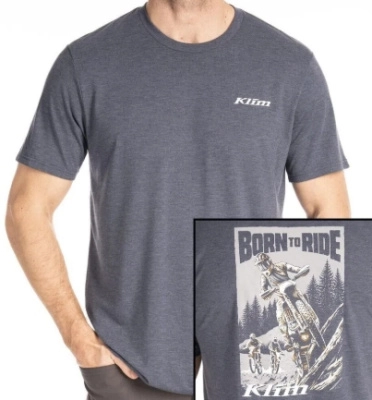 Футболка / Saddle Mountain Tri-blend Tee MD Navy Frost - Monument