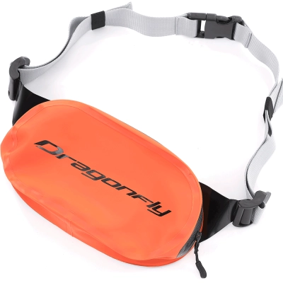 Гермосумка поясная DF, Wallet, Orange-Black, 2л.