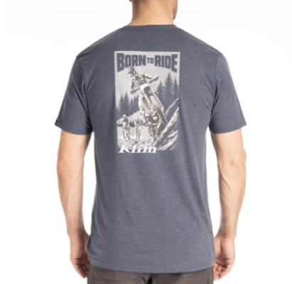 Футболка / Saddle Mountain Tri-blend Tee 2X Navy Frost - Monument