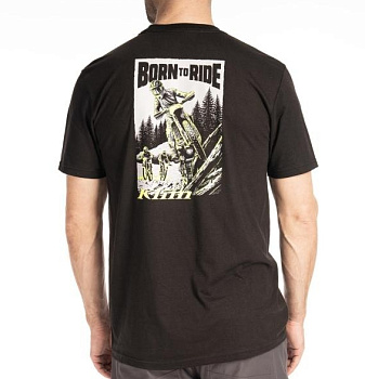 Футболка / Saddle Mountain Tri-blend Tee LG Black - Hi-Vis