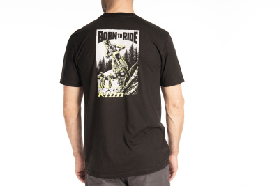 Футболка / Saddle Mountain Tri-blend Tee XL Black - Hi-Vis