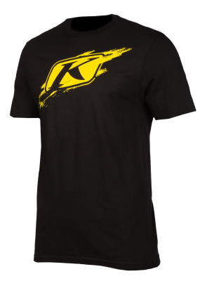 Футболка/Klim/SCUFFED SS T/Black - Yellow/XL/