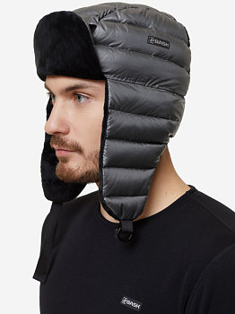 ШАПКА ПУХ D-TUBE HAT СЕРЫЙ 58