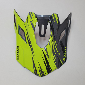 Козырек на шлем / F3 Carbon Visor ONE SIZE FITS ALL DNA Electric Blue Lemonade - White