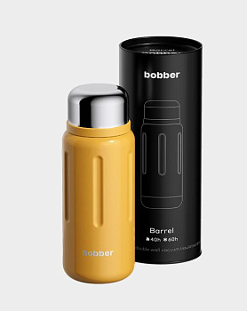Термос для напитков, вакуумный, бытовой, тм "bobber". Объем 770 мл. Артикул Barrel-770 Ginger Tonic