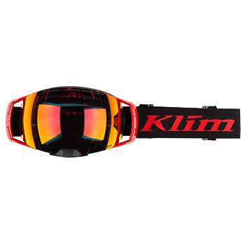 Маска/Klim/AEON/TECH FIERY RED WITH SMOKE RED MIRROR LENS/one/