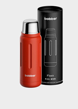 Термос для напитков, вакуумный, бытовой, тм "bobber". Объем 770 мл. Артикул Flask-770 Cayenne Red-sw