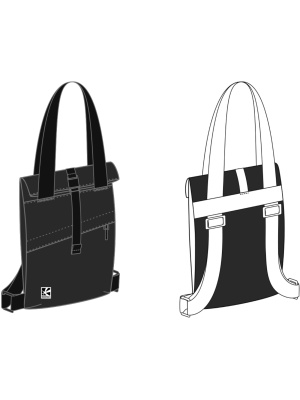 СУМКА-РЮКЗАК TOTE V2 ЧЕРНЫЙ