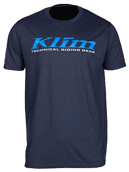 Футболка/Klim/K Corp SS T/Navy - Electric Blue Lemonade/M/