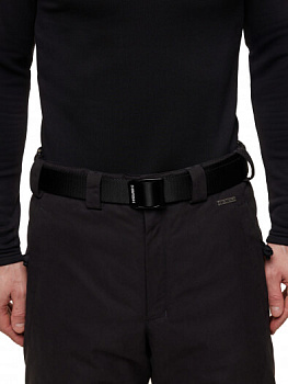 РЕМЕНЬ ПОЯСНОЙ LOGO BELT ЧЁРНЫЙ ДО 130 СМ